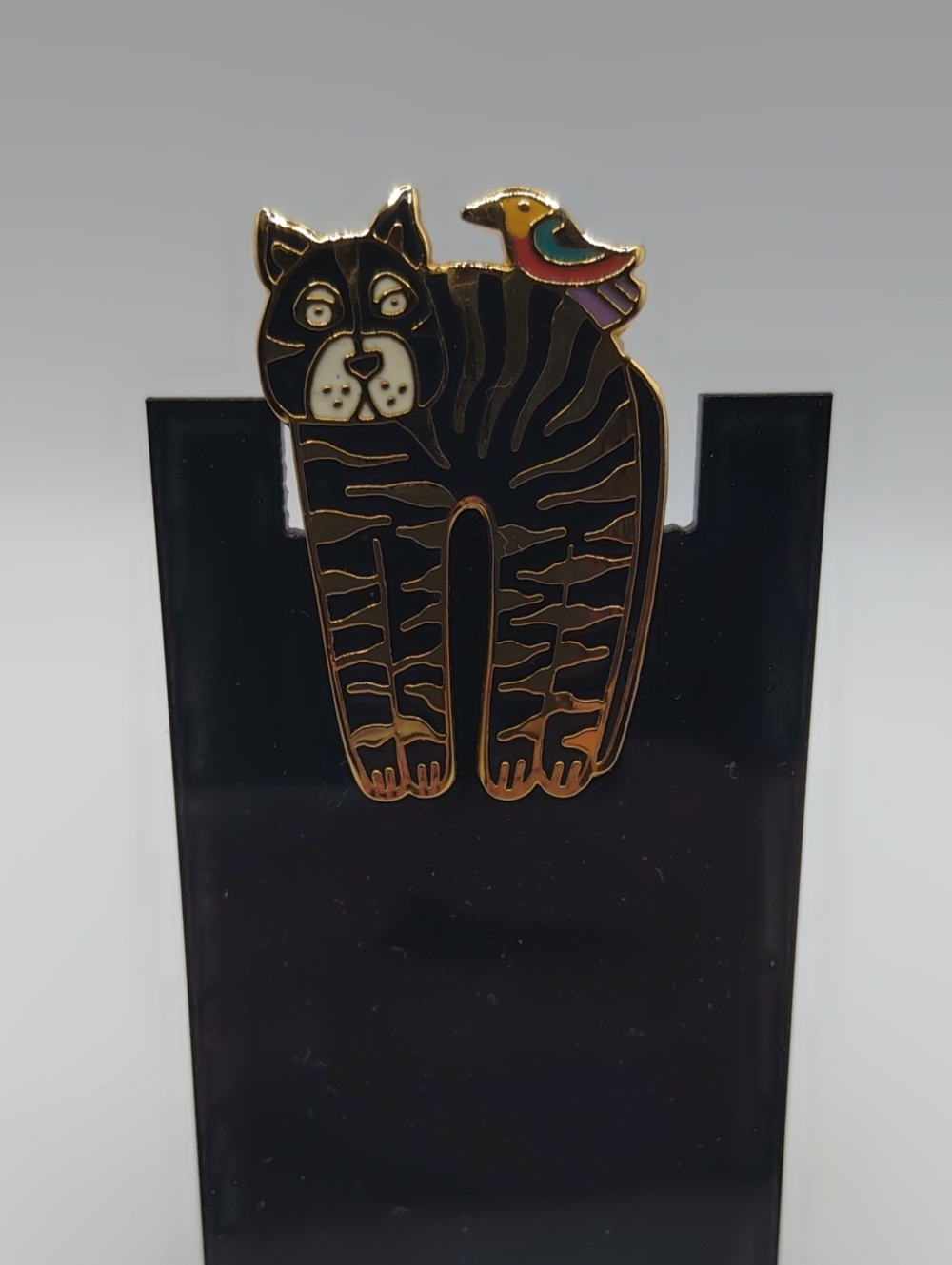 Laurel Burch "Jungle Cat" Brooch - Picture 1 of 4